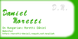 daniel moretti business card